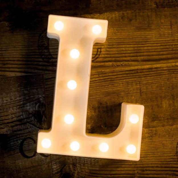 Marquee LED Letter Lights - Lit up Alphabets | 8.9" / 22.5cm Height