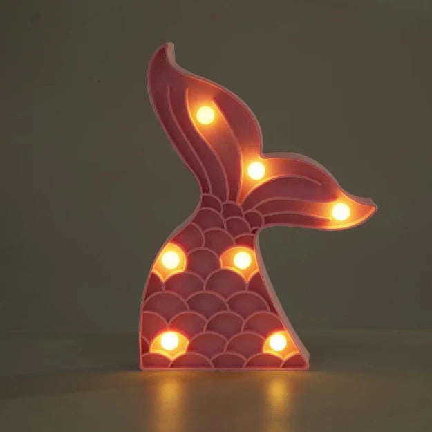 Marquee Light - Mermaid Tail Shape