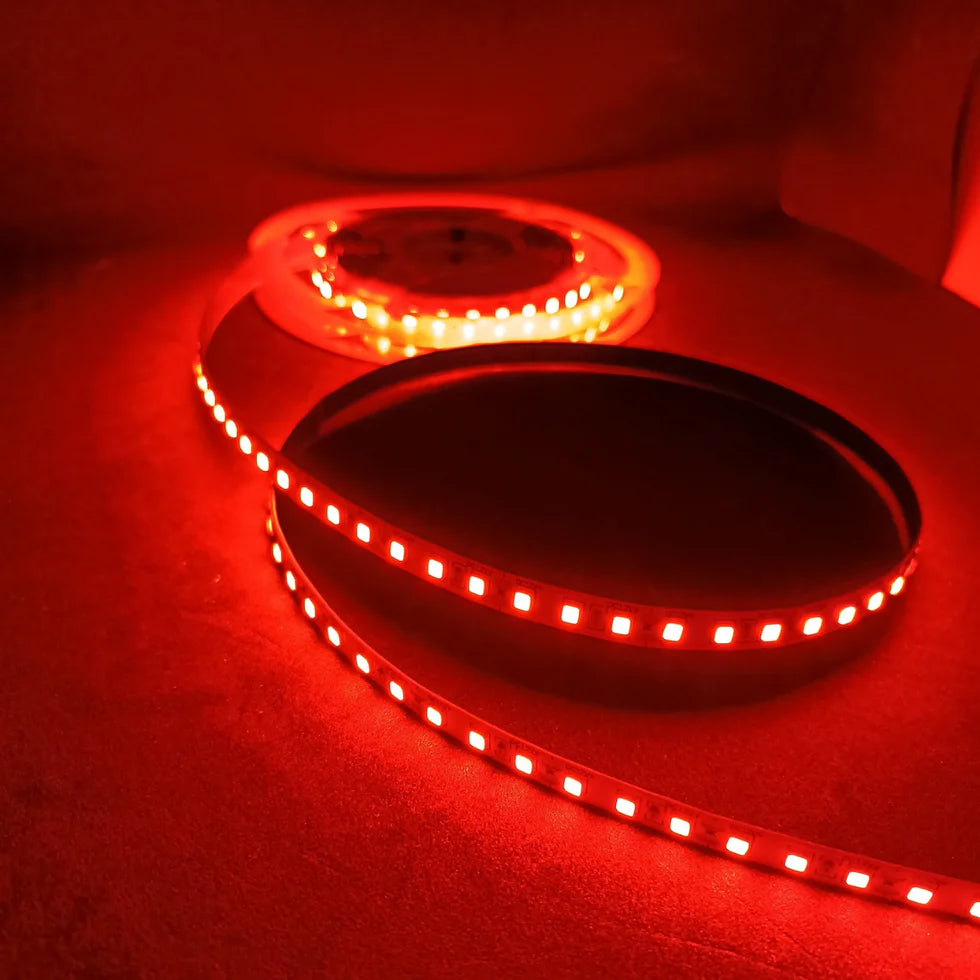 LED Strip Lights - 12V - 2835 SMD LED 240 LEDs Per Meter - Red 5m