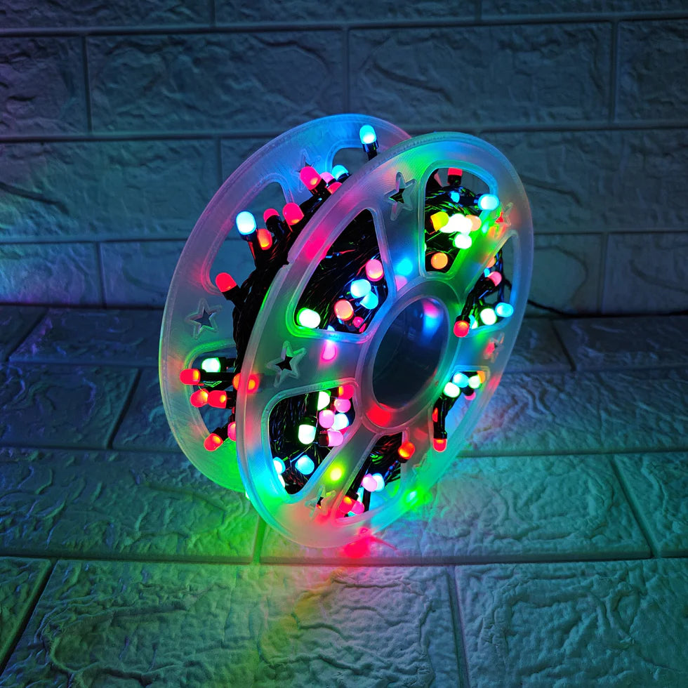 Black Wire Fancy LED Series String Lights | 8mm Multi LED