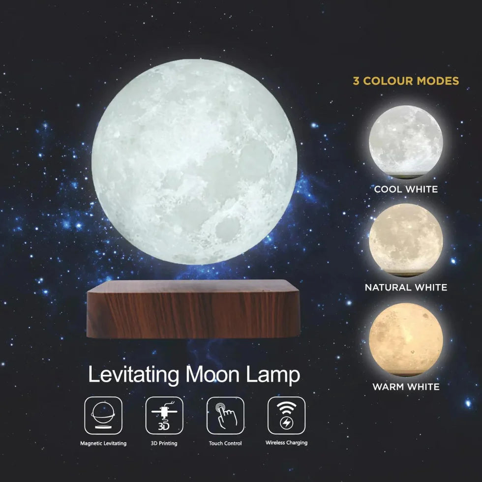 3D Levitating Moon Lamp