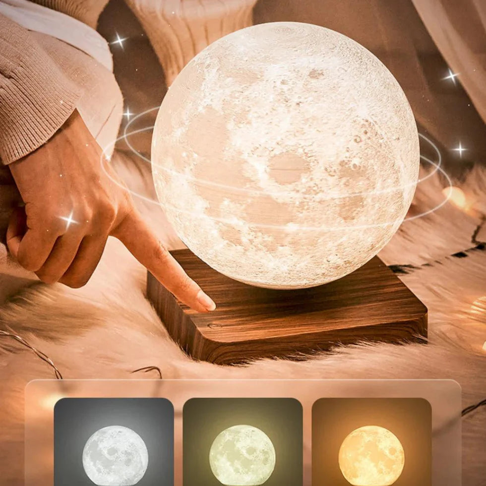 3D Levitating Moon Lamp