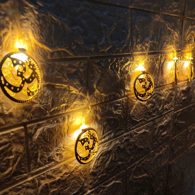 OM Metal String Lights | Amber Yellow LED