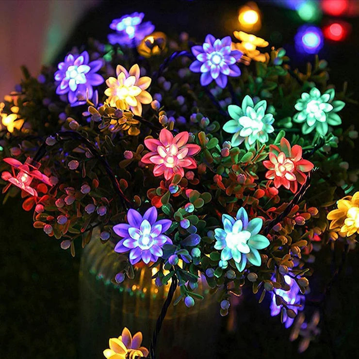 LED Daisy Flower Decorative String Light - Multi