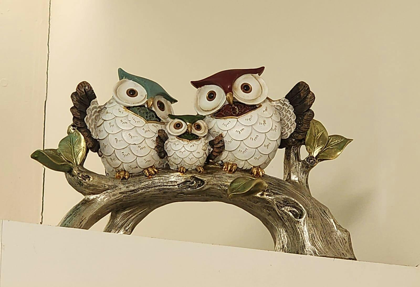 Owl Family Trio