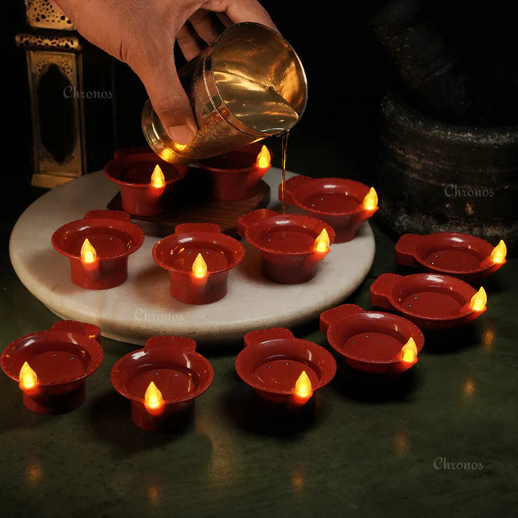 LED Brown Diya with Water Sensor