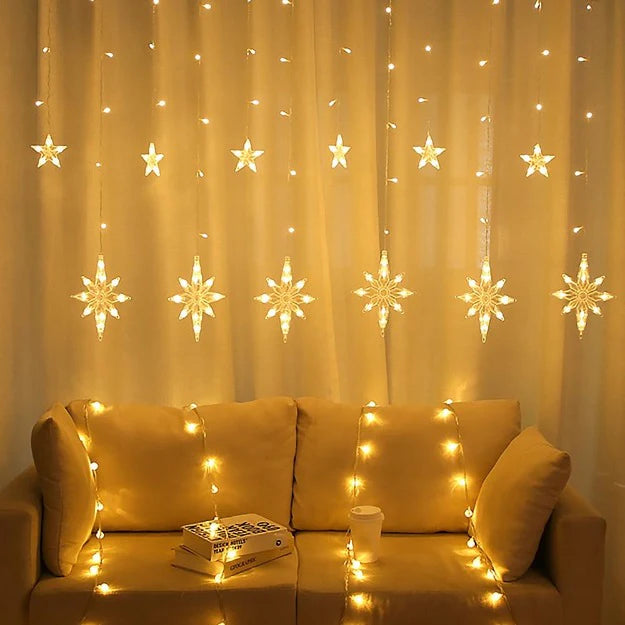 Polar Star Curtain Lights | Warm White LED