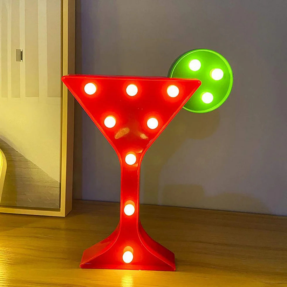 Marquee Light - Cocktail Shape