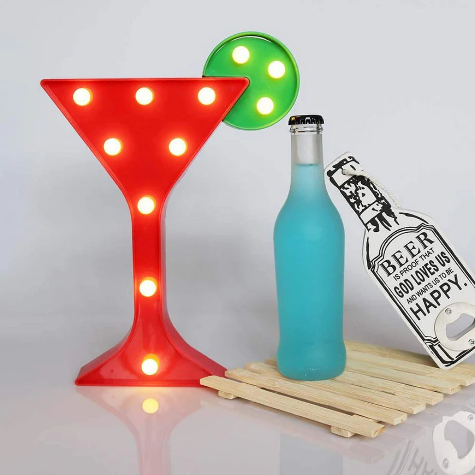 Marquee Light - Cocktail Shape