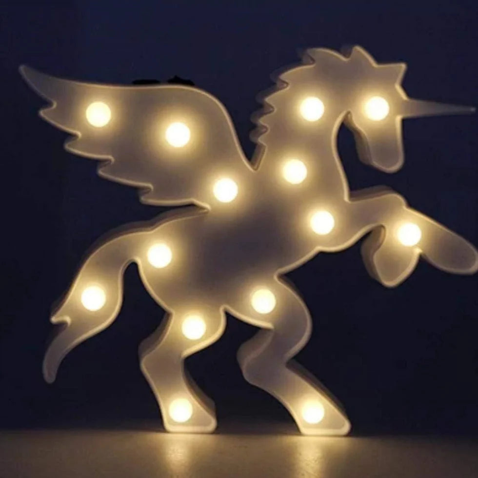 Marquee Light - Unicorn with Wings