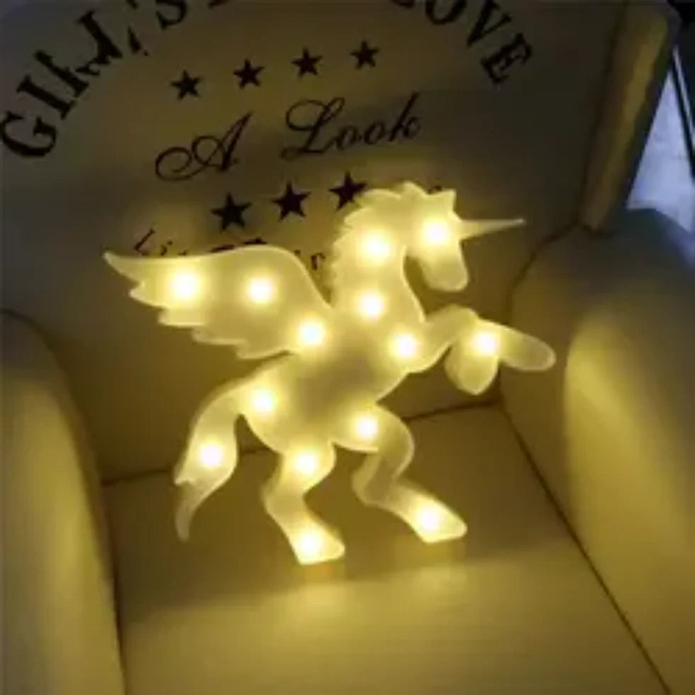 Marquee Light - Unicorn with Wings