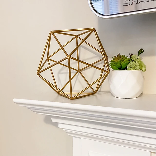 Geometrical Shape Table Decor- GOLDEN