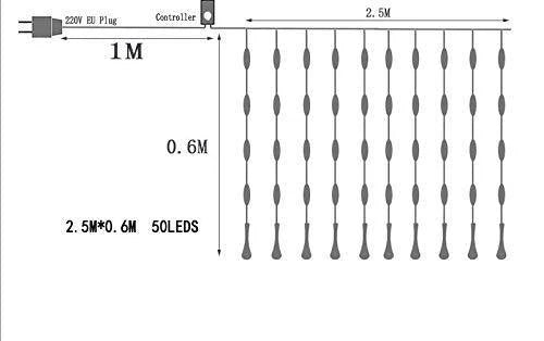 Rain Drop Curtain Lights | Warm White LED