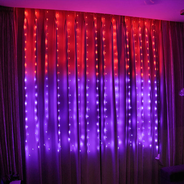 Dream Fairy Curtain Lights - Smart Pixel RGBIC LED | Remote + App Control