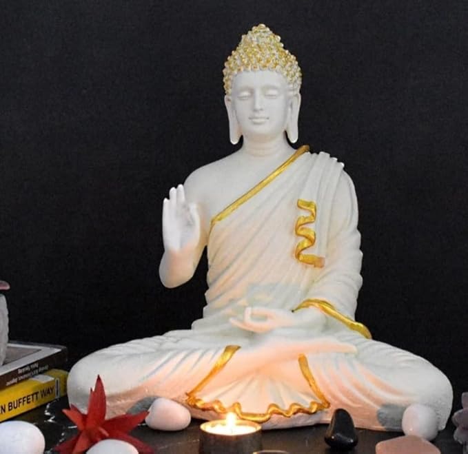 Meditation Buddha Statue polyresin showpiece/Home Decor budddha Idol Figurine murti Budddha 24 Inch