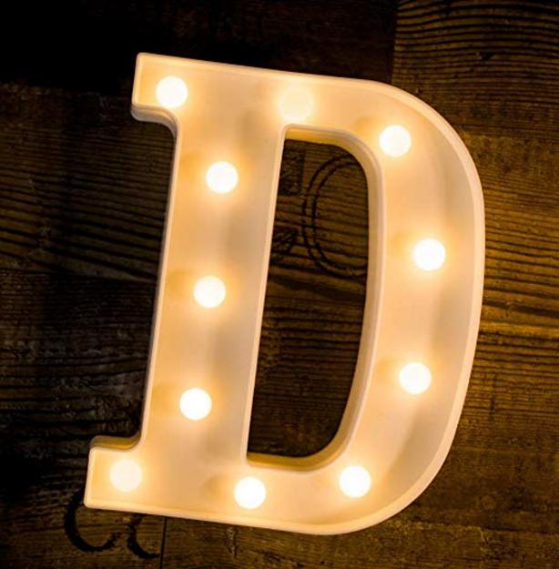 Marquee LED Letter Lights - Lit up Alphabets | 8.9" / 22.5cm Height