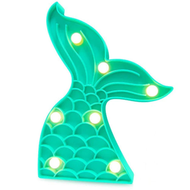 Marquee Light - Mermaid Tail Shape