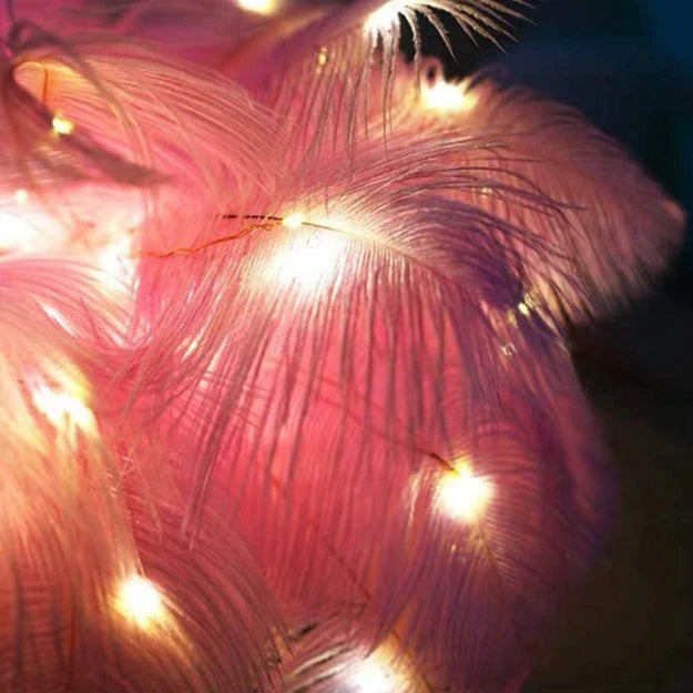 Feather Tree Table Lamp | Pink