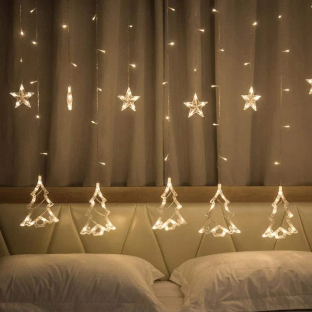 Christmas Tree Curtain Lights | Warm White LED