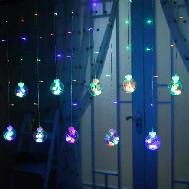 Wish Ball Curtain Lights | 12 Wish Balls | Multi LED