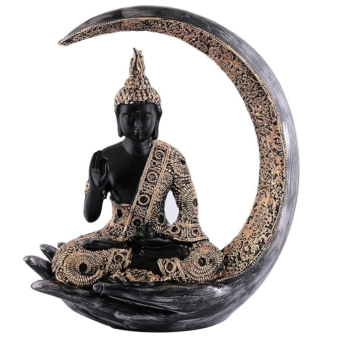 Meditating Moon Samadhi – Black Gold