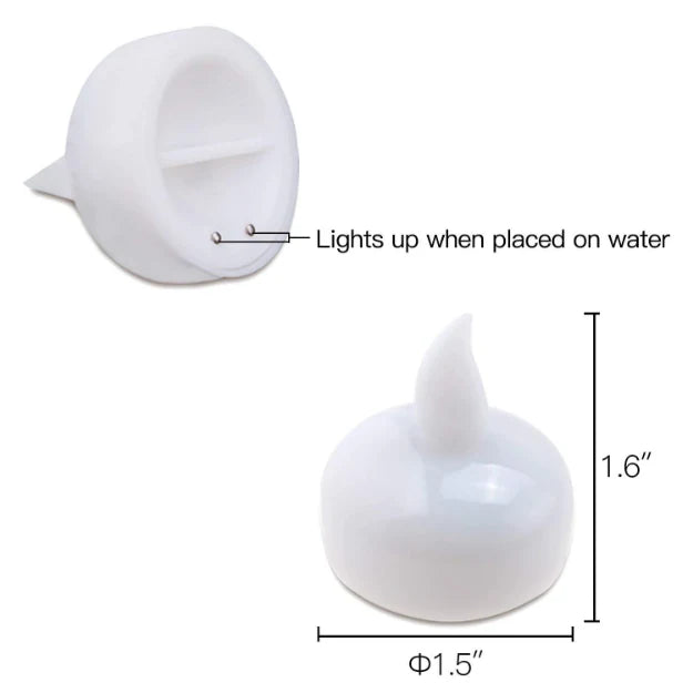 LED Floating Tea Light Candles | Pack of 12