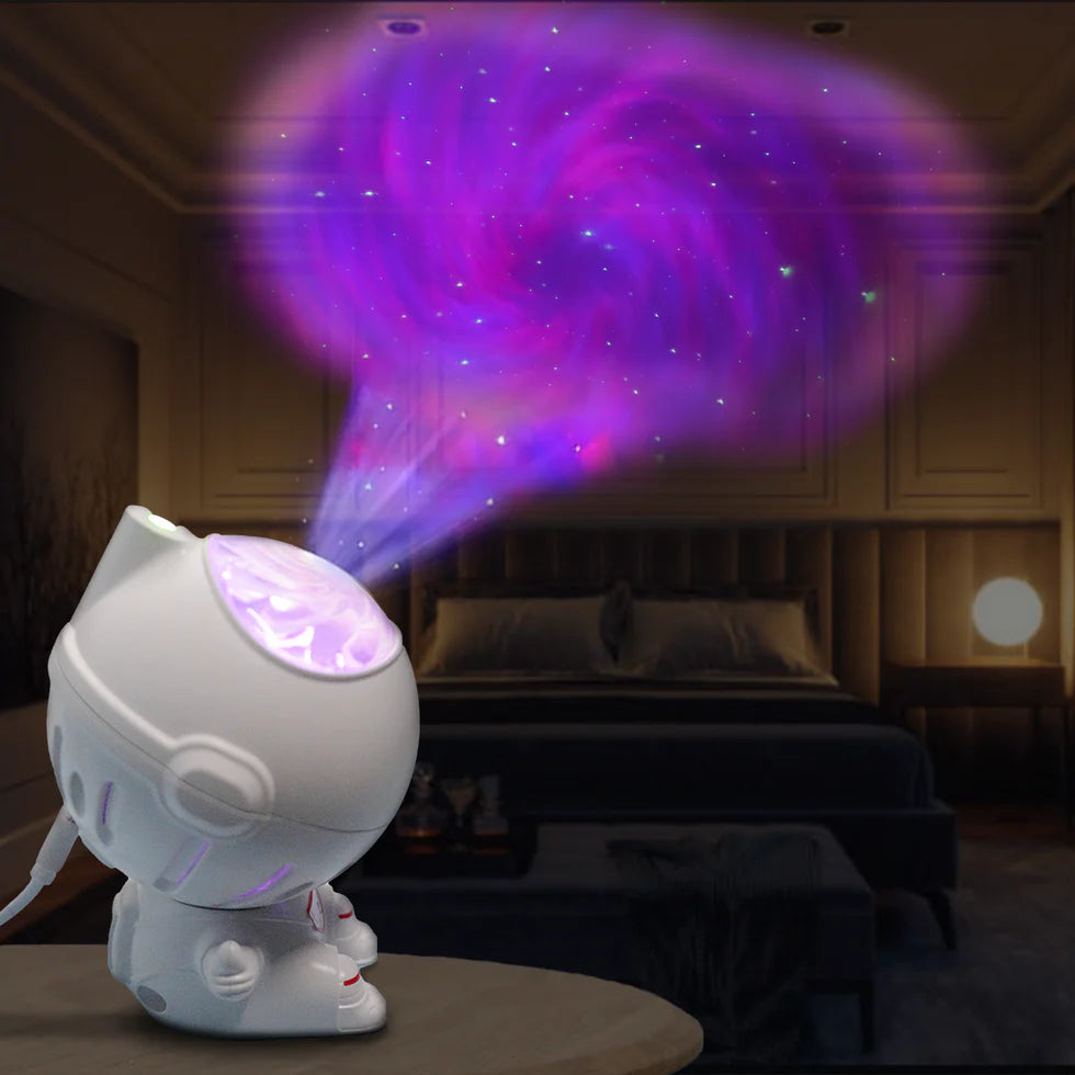 Astronaut Lamp with Swirling Galaxy Projector Lamp & Remote Control