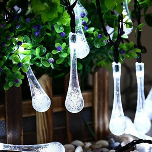 Raindrop Decorative Lights - 3AA Battery Operated | White LED