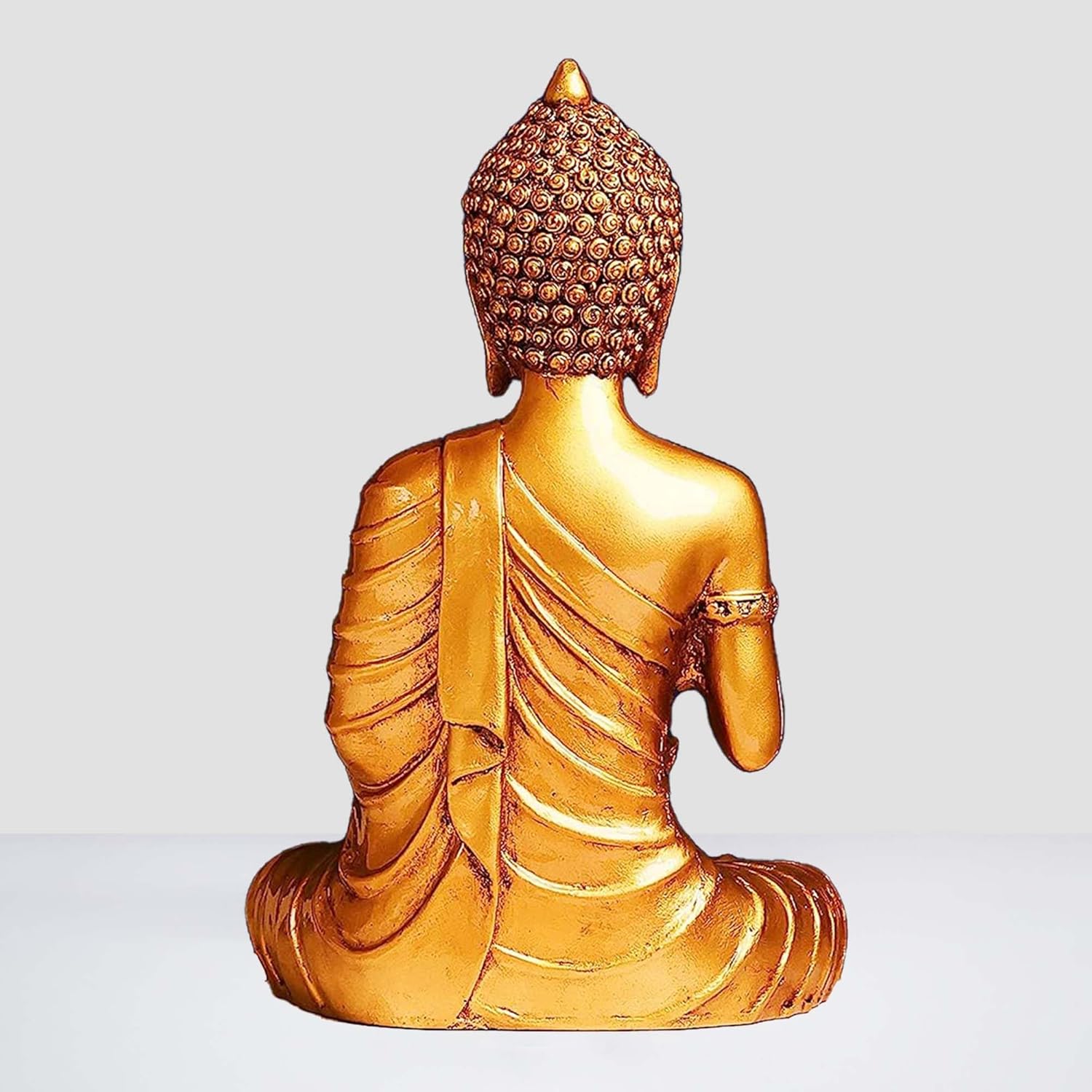 Golden Buddha Statue for Meditation Home Decor Buddha Figurine Sculpture for Office and Home