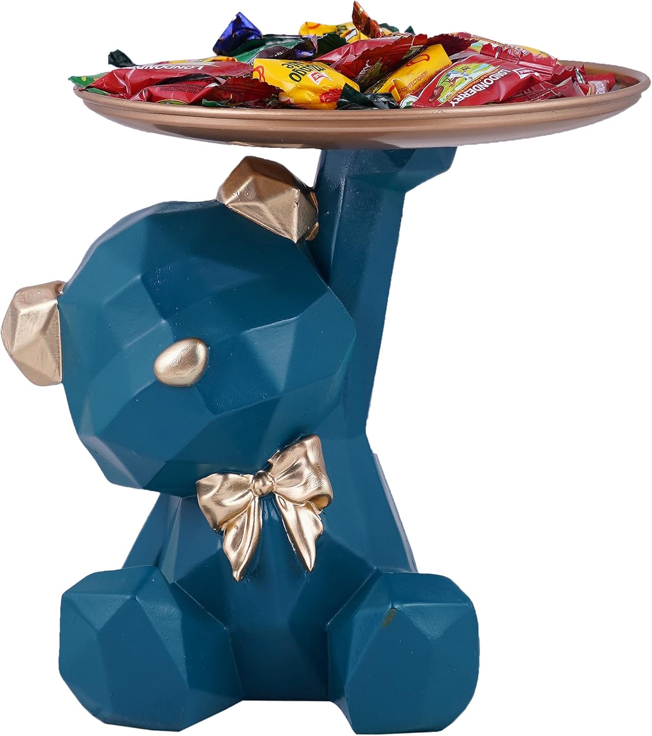 Cool Dog Showpiece with Plate Home Decorative Showpiece, Home Shelves Decor Item Best for Put Any Type Products E.g Key,Mobile Phone, Wallets, Optical, Earphone, Watches etc .