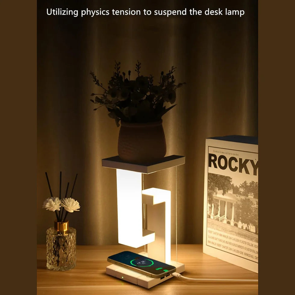 Tensegrity Smart LED Desk Lamp with Wireless Charging