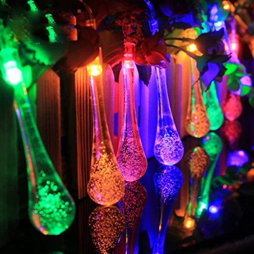 Raindrop Decorative Lights - 3AA Battery + USB Operated | Multi LED