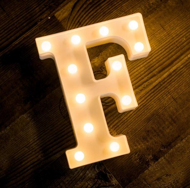 Marquee LED Letter Lights - Lit up Alphabets | 8.9" / 22.5cm Height