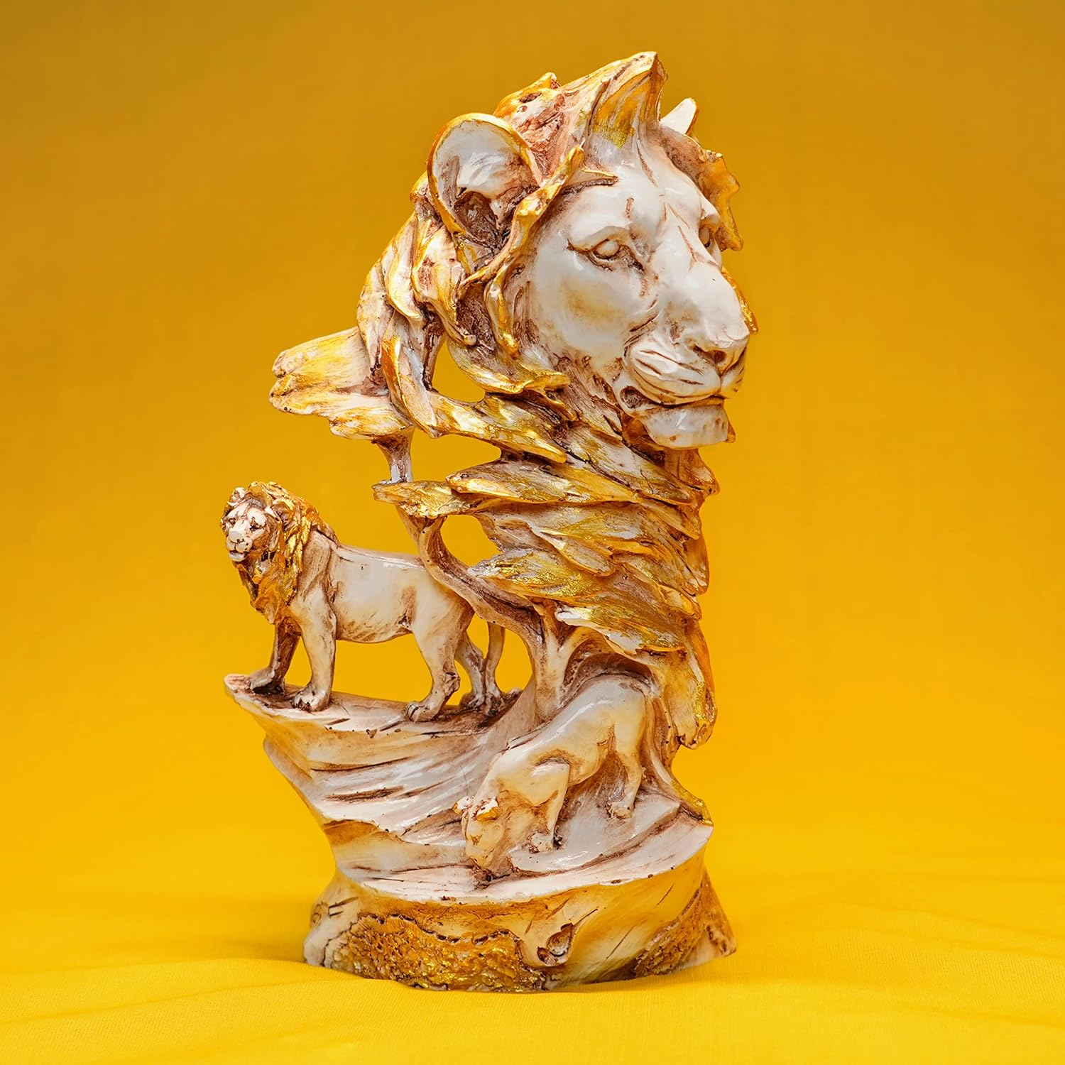 Presents King of Beasts Lion Family Table Accent Showpiece