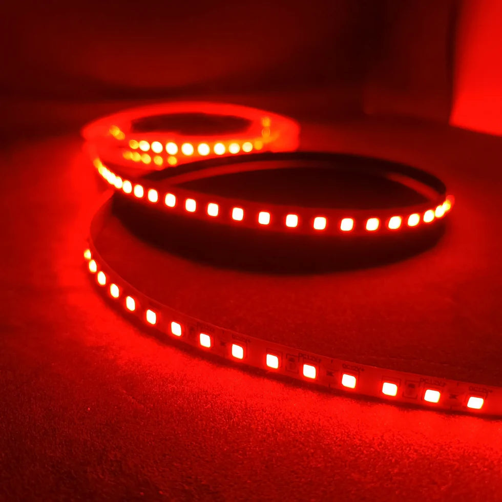 LED Strip Lights - 12V - 2835 SMD LED 240 LEDs Per Meter - Red 5m