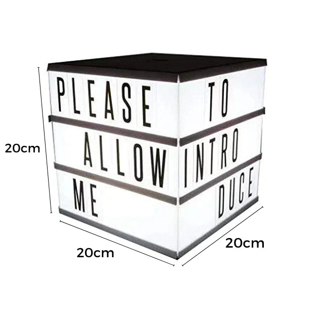 Cinematic Light Box - 4 Sided Revolving Light Box