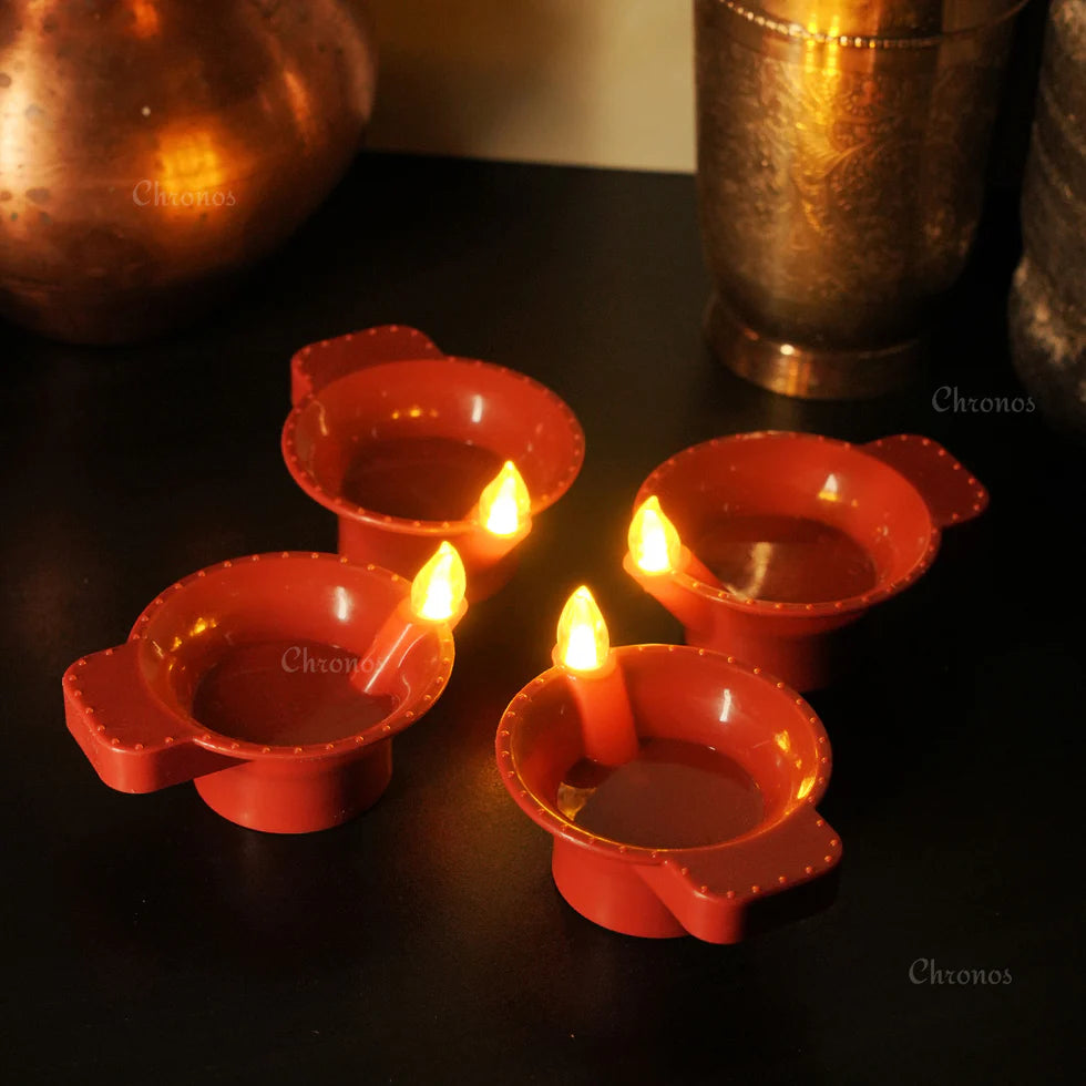 LED Brown Diya