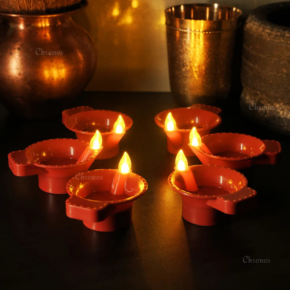 LED Brown Diya