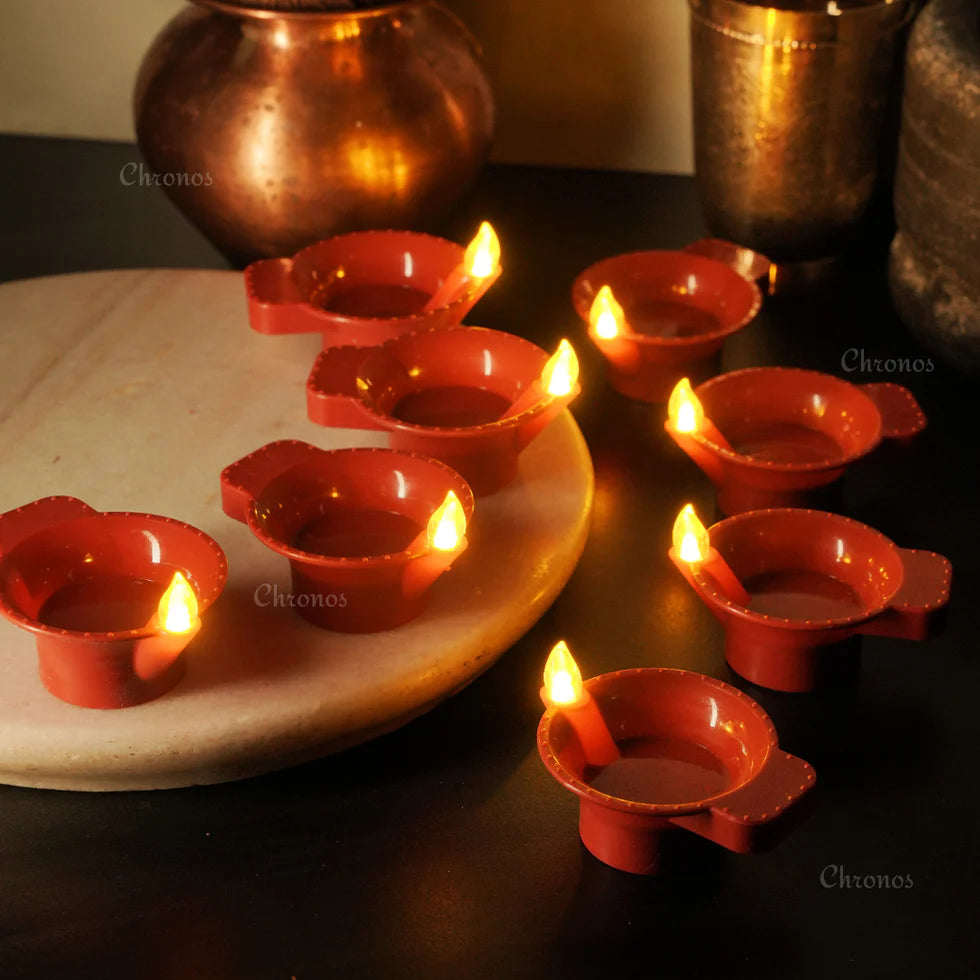 LED Brown Diya