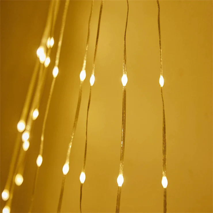 Star with 9 String Lights Christmas Tree Decoration | Warm White LED