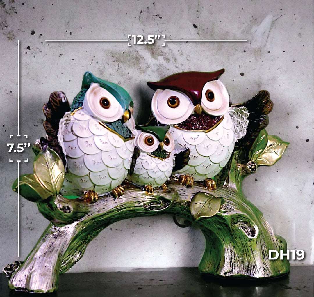 Owl Family Trio