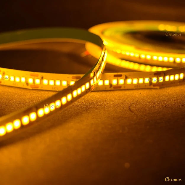 LED Strip Lights - 12V - 2835 SMD LED 240 LEDs Per Meter Amber - Yellow 5m