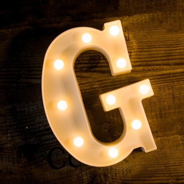 Marquee LED Letter Lights - Lit up Alphabets | 8.9" / 22.5cm Height