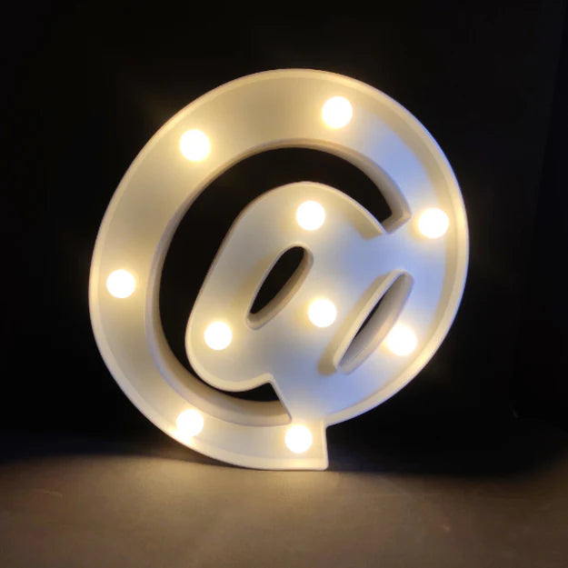 Marquee LED Letter Lights - Lit up Alphabets | 8.9" / 22.5cm Height