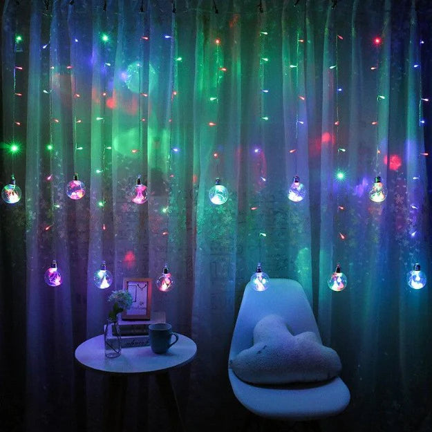 Wish Ball Curtain Lights | 12 Wish Balls | Multi LED