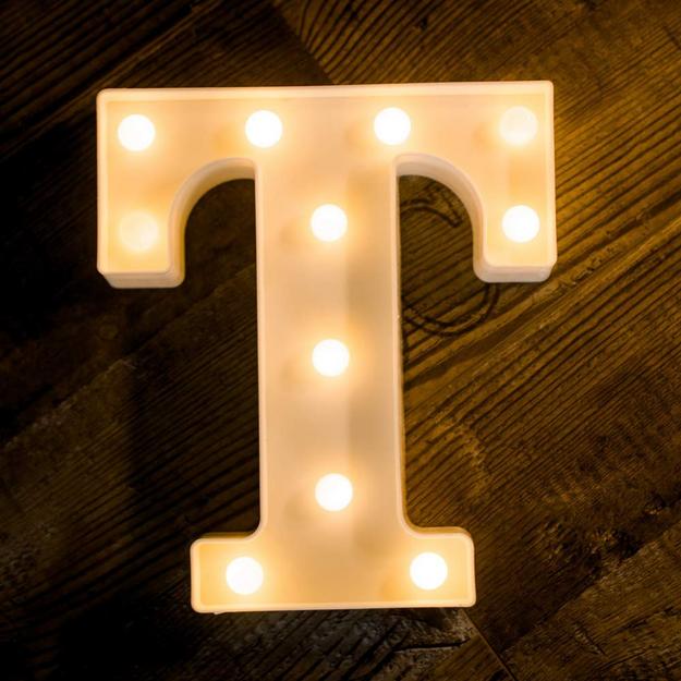 Marquee LED Letter Lights - Lit up Alphabets | 8.9" / 22.5cm Height