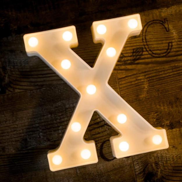 Marquee LED Letter Lights - Lit up Alphabets | 8.9" / 22.5cm Height