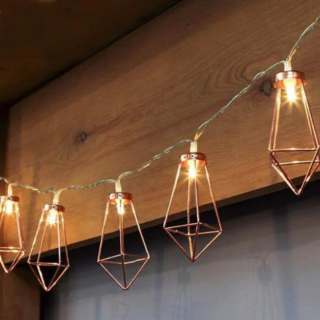 Diamond String Lights - Rose Gold