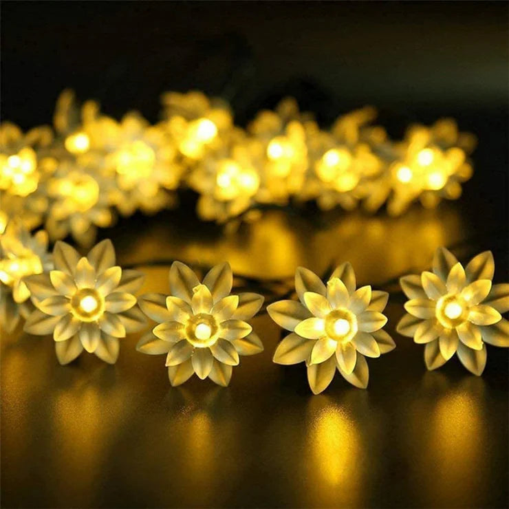 LED Daisy Flower Decorative String Light - Warm White