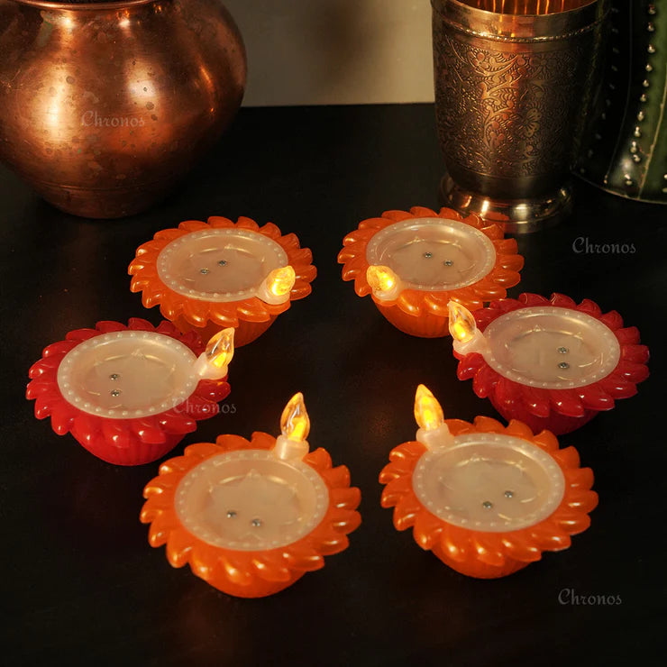 Supreme Diya - Water Sensor Pixel LED Light ( Pack of 6 )